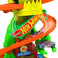 HOT WHEELS JBM73 T-REX VE İTFAİYE İSTASYONU OYUN SETİ 4+ 6