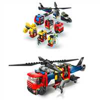 LEGO CİTY 60462 HELİCOPTER FİRE ENGİNE SUBMARİNE REMİX 874 PARÇA 7+ 6