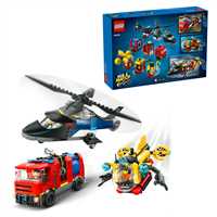 LEGO CİTY 60462 HELİCOPTER FİRE ENGİNE SUBMARİNE REMİX 874 PARÇA 7+ 7