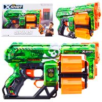 ZURU X-SHOT SÜNGER TABANCASI 36517A-B-H-P-Q SKİNS DREAD 12 MERMİ 8+ 1
