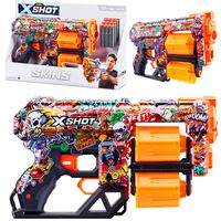 ZURU X-SHOT SÜNGER TABANCASI 36517A-B-H-P-Q SKİNS DREAD 12 MERMİ 8+ 3