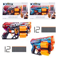 ZURU X-SHOT SÜNGER TABANCASI 36517A-B-H-P-Q SKİNS DREAD 12 MERMİ 8+ 4