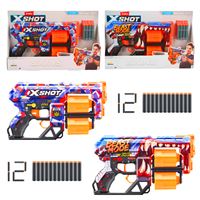 ZURU X-SHOT SÜNGER TABANCASI 36517A-B-H-P-Q SKİNS DREAD 12 MERMİ 8+ 5