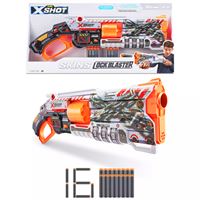 ZURU X-SHOT SÜNGER TABANCASI 36606 SKİNS LOCK BLASTER SERİ 1 16 MERMİ 8+ 1