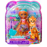 ENCHANTİMALS HNV27-HNV30 GLAM PARTY CHARİSSE CHEETAH AND GRİNSY 4+ 5