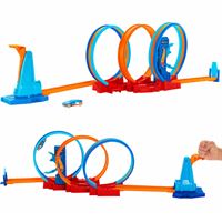 HOT WHEELS HPX93 ULTRA HOTS ÇILGIN ÇEMBER YARIŞ SETİ 4+ 1