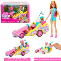 BARBİE HRM08 BARBİE VE STACİE GO KART YAPIYOR OYUN SETİ 3+ 1