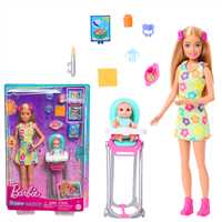 BARBİE SKİPPER HTK35 BEBEK BAKICISI SARI SAÇLI BEBEK VE OYUN SETİ 3+ 1