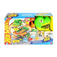 HOT WHEELS JBM73 T-REX VE İTFAİYE İSTASYONU OYUN SETİ 4+ 1