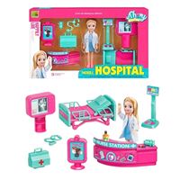 MEGA TRAVEL GİRL MOBİLE HOSPİTAL 9045-7 BEBEKLİ HASTANE SETİ 10 PARÇA 3+ 1