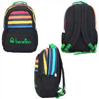 BENETTON OKUL ÇANTASI UNİTED COLORS 76124 ÜÇ BÖLMELİ 1