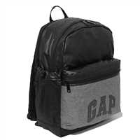 GAP OKUL ÇANTASI 03410 SİYAH GRİ ÜÇ BÖLMELİ 1