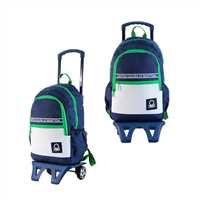 BENETTON OKUL ÇANTASI UNİTED COLORS ÇEKÇEKLİ 76029 ÜÇ BÖLMELİ 1