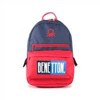 UNİTED COLORS OF BENETTON OKUL ÇANTASI 03789 KIRMIZI LACİVERT ÜÇ BÖLMELİ 1