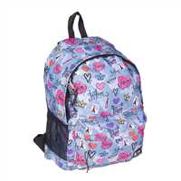 OKAPİ OKUL ÇANTASI GRİ LOVE OKP-112 ÇİFT BÖLMELİ 1