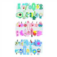 OMT ÇITÇIT SAÇ TOKASI OMT-180 SEVİMLİ FİGÜRLER 14 LÜ 12 KARTELA 1