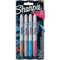 SHARPİE FİNE PERMANENT MARKÖR METALİK 4 RENK 2067107 5