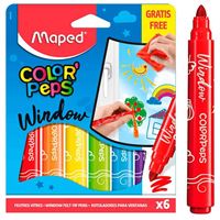 MAPED COLOR PEPS KEÇELİ KALEM CAM BOYASI 6 RENK 844820 1