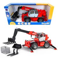BRUDER BR02129 MANİTOU MRT 2150 TELESKOPİK FORKLİFT 1:16 4+ 5
