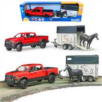 BRUDER BR02501 RAM 2500 PİCKUP VE AT NAKİL RÖMORKU 1:16 3+ 1