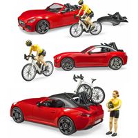BRUDER BR03485 ROADSTER ARABA BİSİKLET VE SÜRÜCÜ 1:16 4+ 3