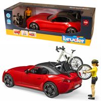 BRUDER BR03485 ROADSTER ARABA BİSİKLET VE SÜRÜCÜ 1:16 4+ 1