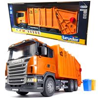 BRUDER BR03560 ÇÖP KAMYONU TURUNCU 1:16 4+ 5