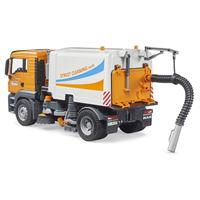 BRUDER BR03780 STREET CLEANİNG BS100 CADDE SÜPÜRME ARACI 1:16 4+ 1