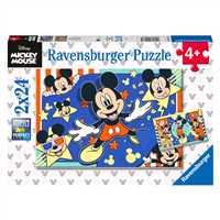 RAVENSBURGER PUZZLE 055784 WD FİLM MİCKEY MOUSE 2X24 PARÇA 4+ 1
