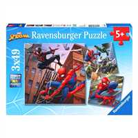 RAVENSBURGER PUZZLE 080250 SPİDERMAN 3X49 PARÇA 5+ 1