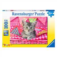 RAVENSBURGER PUZZLE XXL 129850 SEVİMLİ KEDİCİK 100 PARÇA 6+ 1
