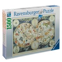 RAVENSBURGER PUZZLE 160037 MAP OF BEASTS 1500 PARÇA 1