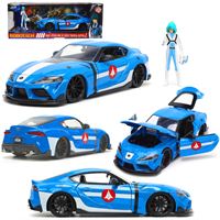 SİMBA JADA ROBOTECH 3255051 MAX STERLİNG 2020 TOYOTA SUPRA DİE CAST FİGÜR METAL ARABA 1:24 8+ 1