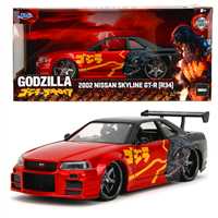 SİMBA JADA GODZİLLA 3253024 2002 NİSSAN SKYLİNE GT-R R34 DİE CAST METAL ARABA 1:24 8+ 1