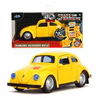 SİMBA JADA TRANSFORMERS 3112012 BUMBLEBEE VOLKSWAGEN BEETLE DİE CAST METAL ARABA 1:32 6 LI 8+ 1