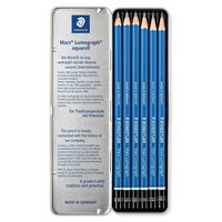 STAEDTLER KURŞUN KALEM G6 MARS LUMOGRAPH BLACK METAL KUTU 6 LI 1