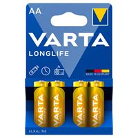 VARTA LONGLİFE PİL KALEM AA 1.5 4 LÜ ALKALİNE 1