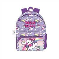 HELLO KİTTY ANAOKUL ÇANTASI 2217 MOR ÇİFT BÖLMELİ 1