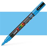 UNİ POSTER MARKÖRÜ POSCA PC-3M 09-1.3 GÖK MAVİ 6 LI 1