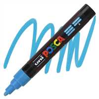 UNİ POSTER MARKÖRÜ POSCA PC-5M 1.8-2.5 AÇIK MAVİ 6 LI 1