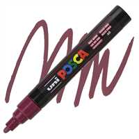UNİ POSTER MARKÖRÜ POSCA PC-5M 1.8-2.5 ŞARAP KIRMIZI 6 LI 1