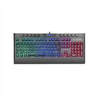 XTRİKE ME KLAVYE Q KB-508 SİYAH USB KABLOLU GÖKKUŞAĞI AYDINLATMALI MULTİMEDİA 1