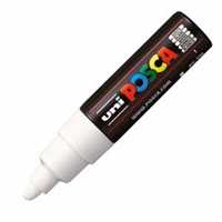 UNİ POSTER MARKÖRÜ POSCA PC-7M 4.5-5.5 BEYAZ 6 LI 1