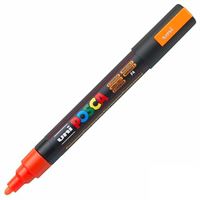 UNİ POSTER MARKÖRÜ POSCA PC-5M 1.8-2.5 FOSFORLU TURUNCU 6 LI 1