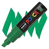 UNİ POSTER MARKÖRÜ POSCA PC-8K 8.0 YEŞİL 6 LI 1
