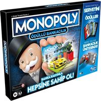 HASBRO MONOPOLY E8978 ÖDÜLLÜ BANKACILIK KUTU OYUNU 8+ 1