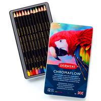 DERWENT CHROMAFLOW KURUBOYA 12 RENK METAL KUTU DW2305856 1