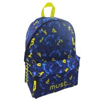 MUST OKUL ÇANTASI 584613 SARI LACİVERT KAMUFLAJ DÖRT BÖLMELİ 1