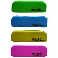 MUST KALEM ÇANTASI 584840 SİLİKON DÜZ NEON DÖRT RENK TEK BÖLMELİ 1