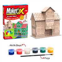 MORTOYS MAKETİX KARADENİZ EVİ 9785 AHŞAP BOYAMA 1